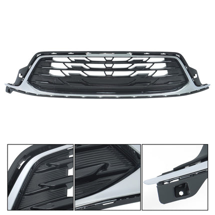 Findmall Front Upper Bumper Grille with Chrome Surround Replacement for Encore GX