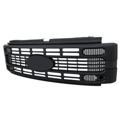 Findmall Front Grille Upper Texture Grey Black Replacement for F250 XL XLT 2023 2024