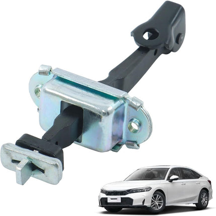 Silvery Hinge Stop Check Strap Limitery Replacement for Civic VIII Replacement for Civic VIII 2005-2012, Easy installation, Heavy-Duty, Quality Silvery Build