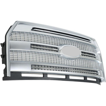 Findmall Front Upper Mesh Grille for 2015-2017 Ford F-150, Chrome