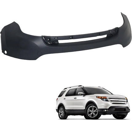 Findmall Primed Front Bumper Cover with Parking Sensor Holes Replacement for 2011-2015 Ford Explorer, FO1014108, BB5Z-17D957-BPTM