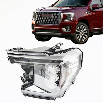 Findmall Headlight Assembly for 2021–2023 GMC Yukon SLE/SLT Front Left Driver Side, Replaces 84898699