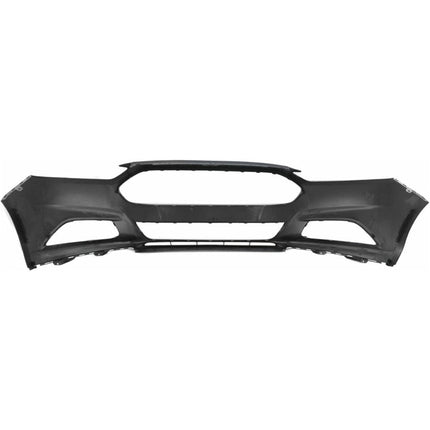 Findmall Primed Front Bumper Cover Replacement for 2013-2016 Ford Fusion without Parking Sensor Holes