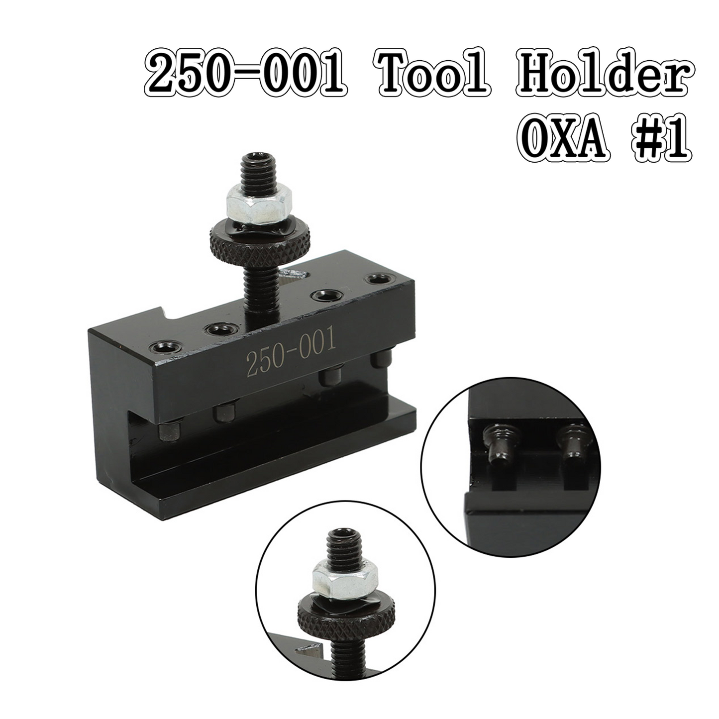 findmall 2Pcs OXA 1 Quick Change Turning & Facing Lathe Tool Post Holder 250-001 Tool Holder Fit for Lathe