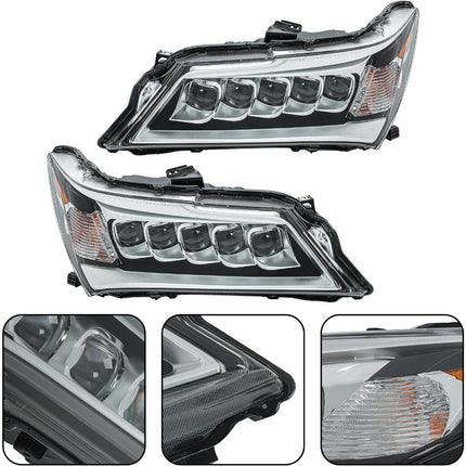 Findmall Headlight Assembly Pair Replacement for Acura MDX 2014-2016