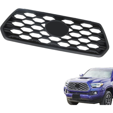 Findmall Front Upper Honeycomb Grille for 2016-2022 Toyota Tacoma, Matte Black