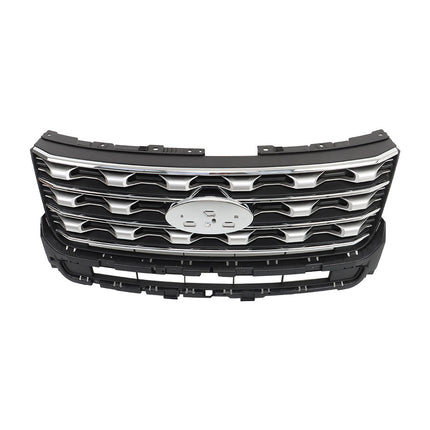 Findmall Front Grille Upper Silver Replacement for Explorer 2016-2017 FB5Z8200AC