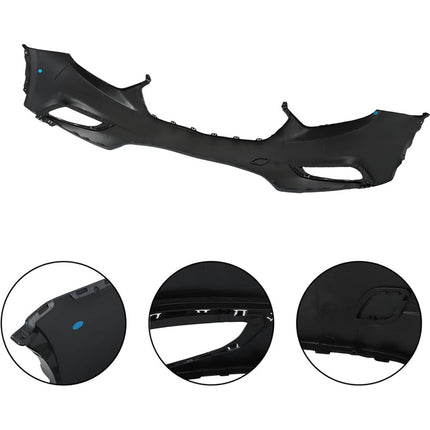 Findmall Front Bumper Cover with Fog Light Holes without Parking Sensor Holes Replacement for 2017-2021 Buick Encore, GM1014128