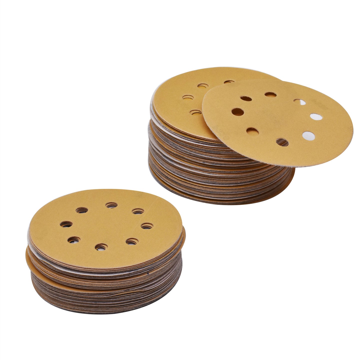 Hook Loop Pads Sanding Disc 5-Inch 8-Hole 100Pcs Aluminum Oxide Round Flocking Sandpaper for Sanding Grinder Polishing Accessories (60 80 120 150 180 220 240 320) Grit (220grit)