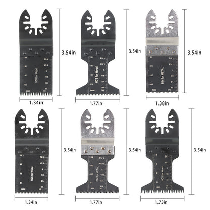 findmall 48Pcs Oscillating Tool Accessories Set 1-3/8, 1-3/4 Inch Multi Tool Blades Oscillating Saw Blades Accessories Fit for Universal Treasure Oscillating Tools