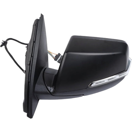 Findmall Driver Left Side Power Heated Mirror Replacement for Acadia 2020-2022 Replacement for 84579489 Matte Black w/Blind Spot Turn Signal Textured Black Base Electric 7-Pin Connector