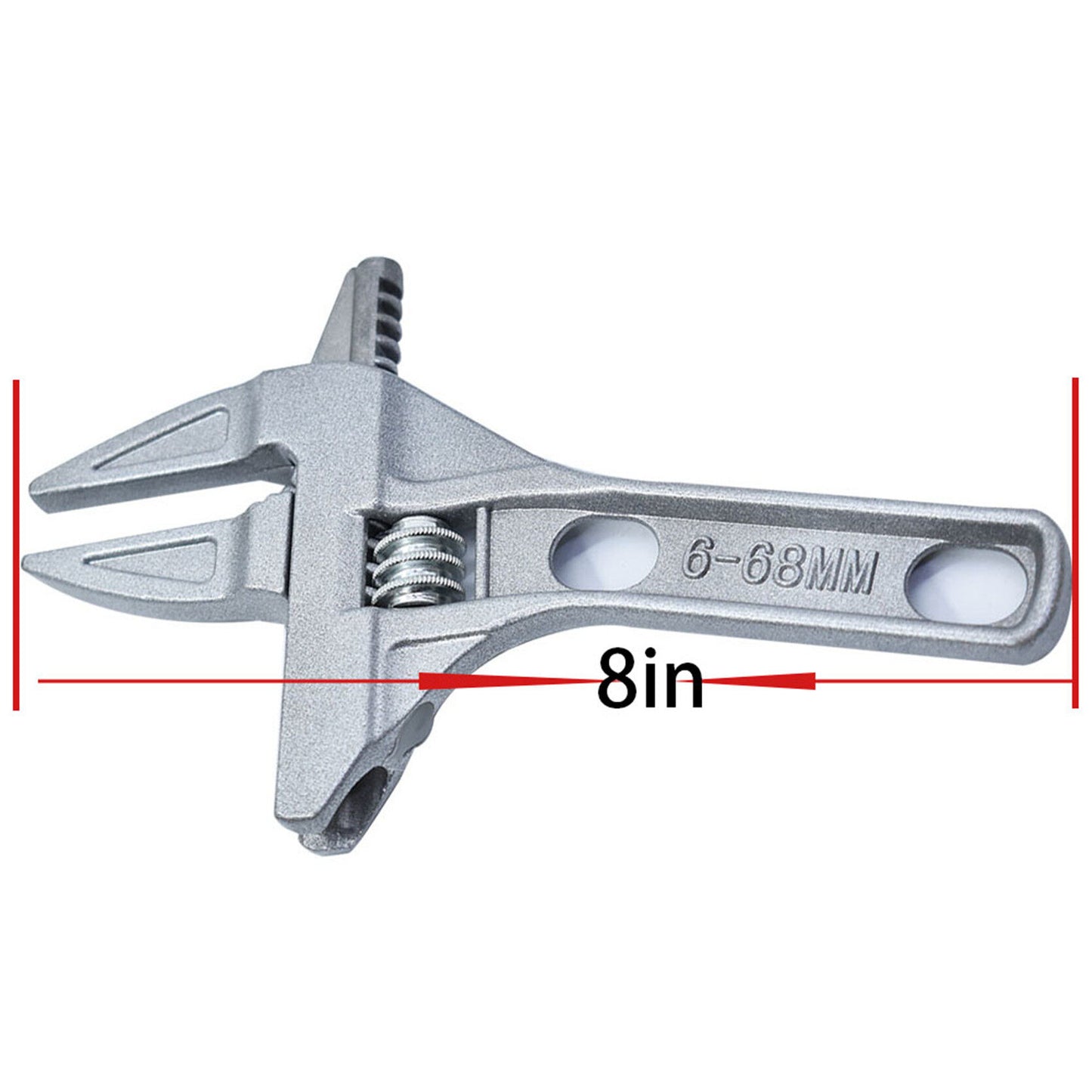 findmall Adjustable 6-68mm Opening Pipe Tool Jaw Wide Large Spanner Wrench Hand Nut