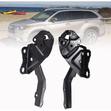 Findmall 2PCS Set Front Hood Hinge Replacement for 2008 2009 2010 2011 2012 2013 Highlander TO1236184 TO1236183
