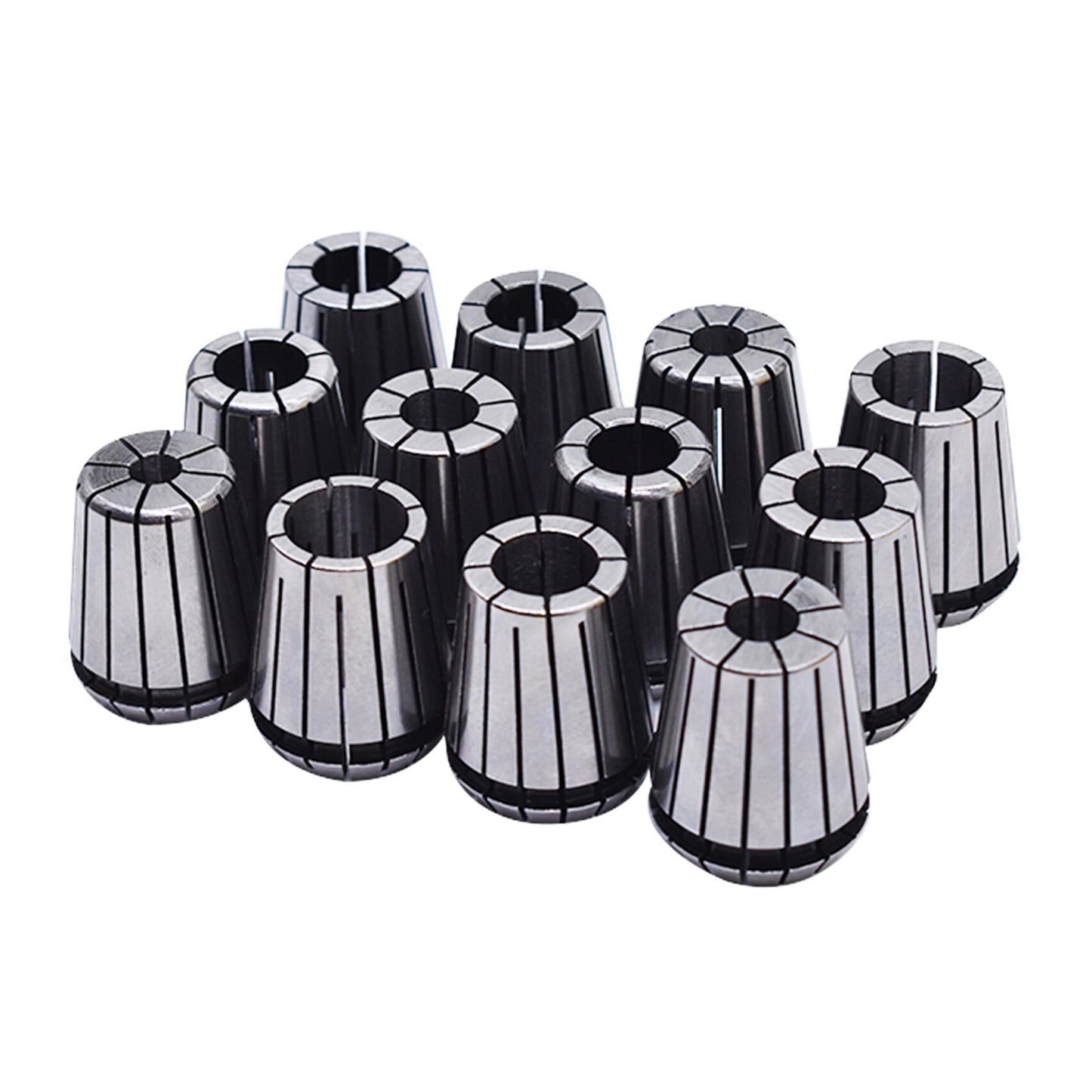 findmall Super Accuracy 12 PCS 1/8"-3/4" ER32 ER-32 Collets Set With 9/16 5/8 11/16