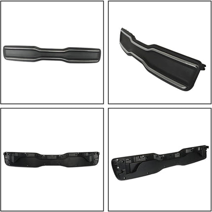 Findmall Front Upper Grille for 2014-2016 Kia Soul, Black with Chrome Trim