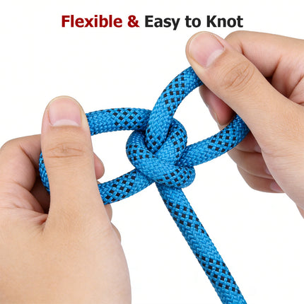 findmall 3/8 In x 100FT 48 Braided Polyester Tree Work Rope – Heavy Duty Rigging Cord with 3250 Lbs Breaking Strength for Outdoor, Swing & Camping