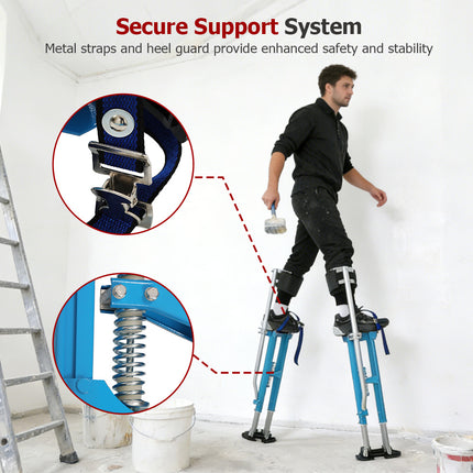 findmall 15–48 Inch Adjustable Drywall Stilts – Aluminum Tool Stilts for Painting, Drywall Installation & Cleaning