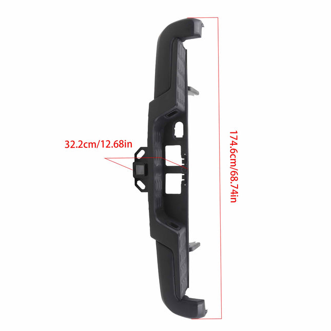 Findmall Black Rear Step Bumper for 2016-2023 Toyota Tacoma, TO1103128