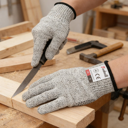 findmall Level 5 Cut Resistant Gloves– Food Grade Safety Gloves for Kitchen, Oyster Shucking, Mandoline Slicer & Meat Cutting