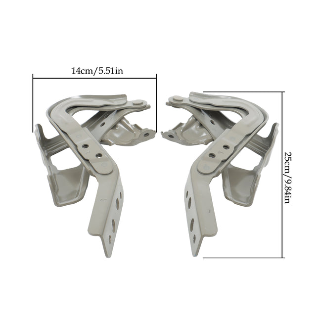 Findmall Hood Hinge Pair for 2023-2024 Honda HR-V, Left & Right, Steel