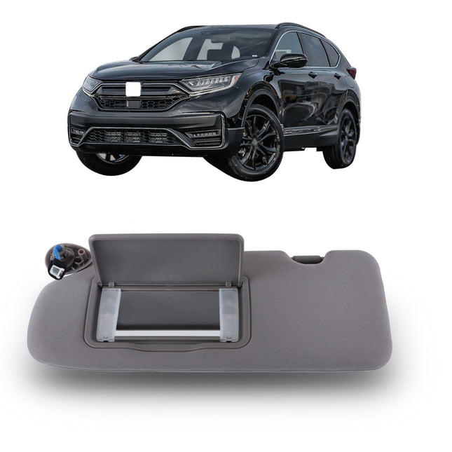 Findmall Sun Visor Sunshade with Lights and Cosmetic Mirror Replacement for CR-V 2017-2022 Replacement for 83280-TLA-A12ZB 83230-TLA-A61ZB,Right and Left Side