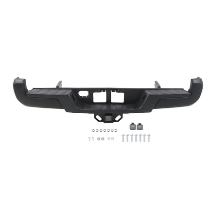 Findmall Black Rear Step Bumper for 2016-2023 Toyota Tacoma, TO1103128