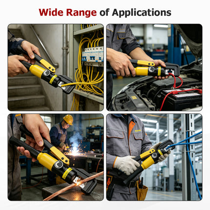 findmall 10 Ton Hydraulic Crimping Tool – Heavy Duty Wire & Battery Cable Lug Terminal Crimper
