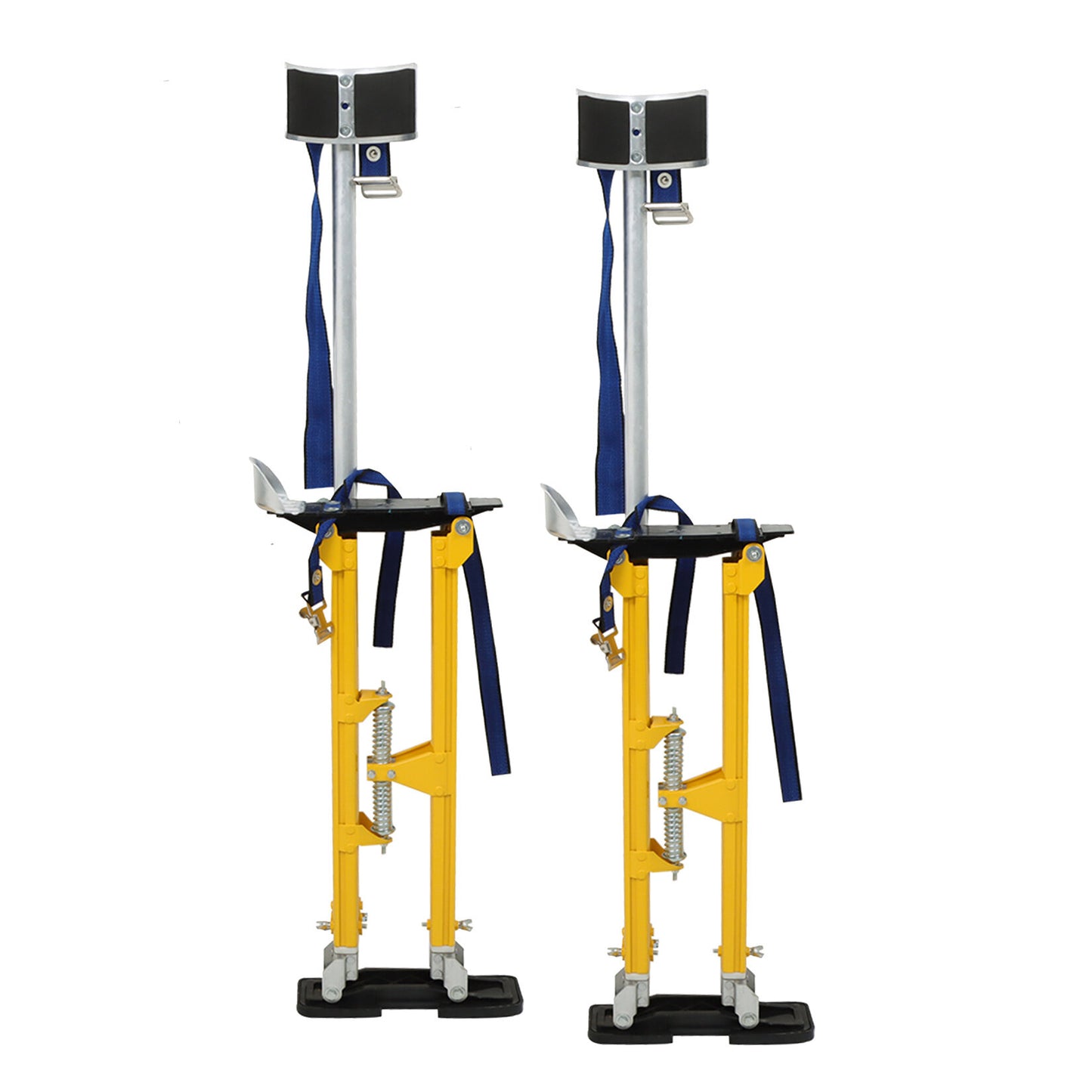 findmall 24"-40" Drywall Stilt Adjustable Aluminum Tool Stilt For Painting Taping Yellow