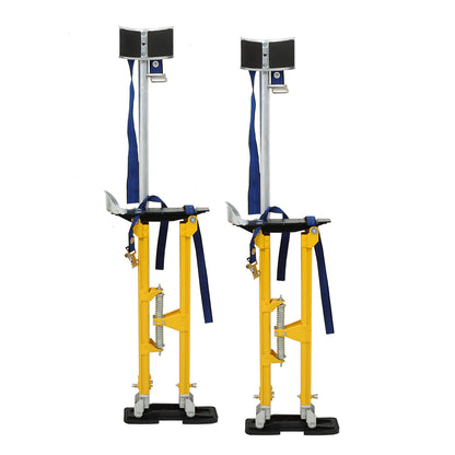 findmall 24"-40" Drywall Stilt Adjustable Aluminum Tool Stilt For Painting Taping Yellow