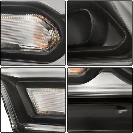 Findmall Driver Side Headlights Assembly with Halogen Turn Signal Replacement for Durango 2021-2023 Housing Black Lamp LH 1PC 68433779AF