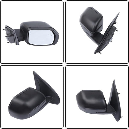 Findmall Power Heated Mirror Passenger Right Side Replacement for Maverick 2022-2024 Replacement for NZ6Z17682K Textured Black w/Blind Spot Detection Electric 5-Pin