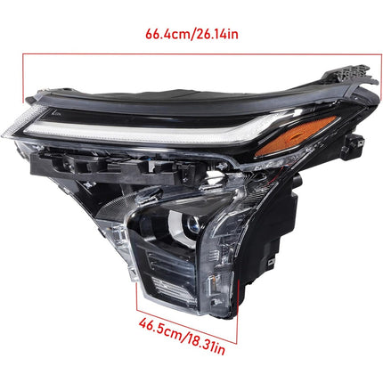 Findmall Headlight Assembly Pair Replacement for Trax ACTIV/LT 2024-2025