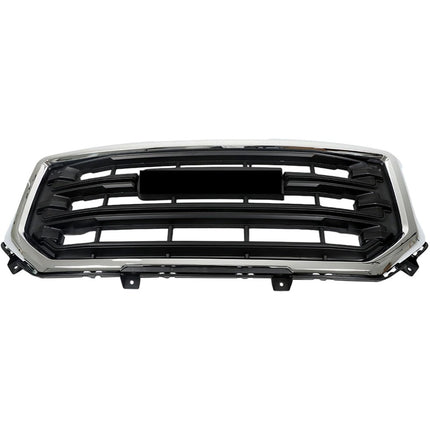 Findmall Front Upper Grille for 2016-2018 GMC Sierra 1500 and 2019 Sierra 1500 Limited, Black with Chrome Trim