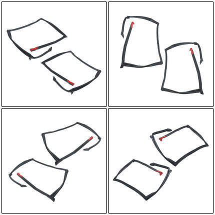 Findmall T-Top Roof Weatherstrip Seals for 1982-1992 Camaro & Firebird, Left & Right