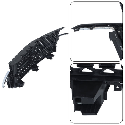 Findmall Chrome Full-Star Style Front Upper Bumper Grille Replacement for Escalade 2021-2023 84699839