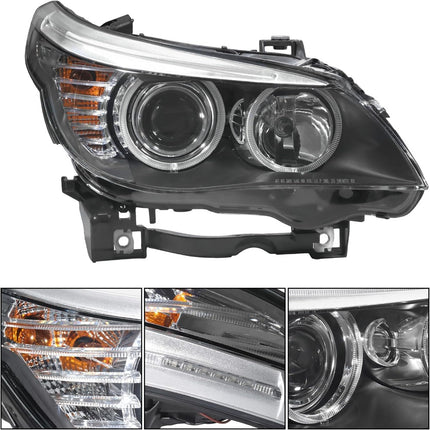 Findmall Headlight Assembly RH Replacement for 528i 2008-2010