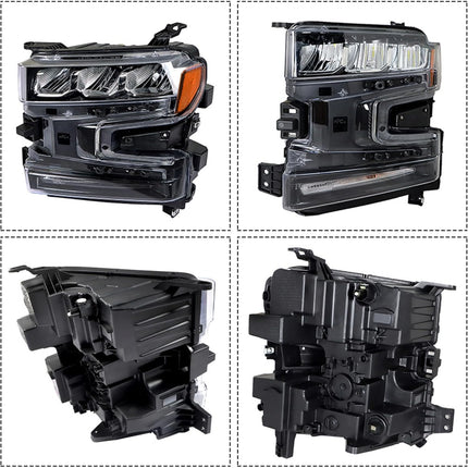 Findmall Headlights Assembly Replacement for Silverado 1500 2019-2020
