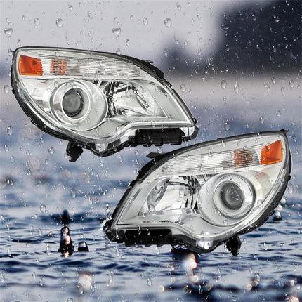 Findmall Left Side and Right Side Halogen Headlights Assembly Replacement for Equinox 2011-2015 with Lens 2PCS GM2502338 GM2503338