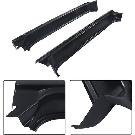 Findmall 4-Piece Inner and Outer Rocker Panel Set for 1967-1972 Chevrolet C10, Black