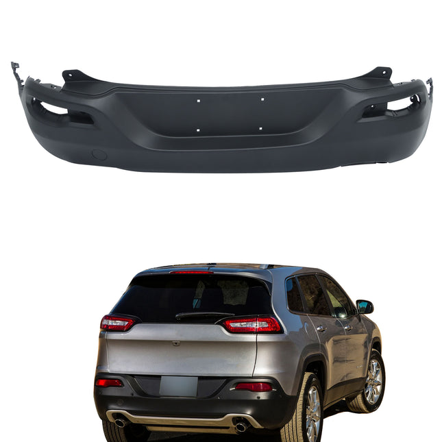 Findmall Rear Lower Bumper Cover for 2014-2018 Jeep Cherokee, Primed