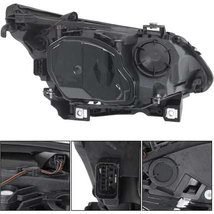 Findmall Headlight Assembly LH Replacement for 528i 2008-2010