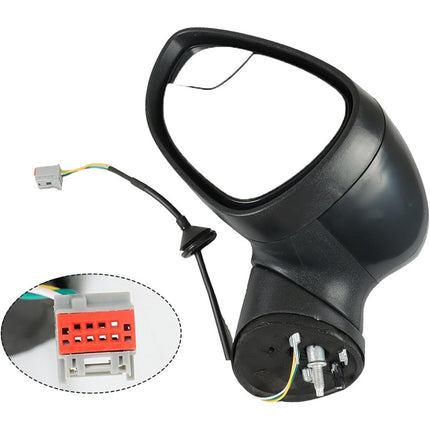 Findmall Side Mirror Assembly for 2011-2019 Fiesta, Driver Side, Manual Fold, No Turn Signal