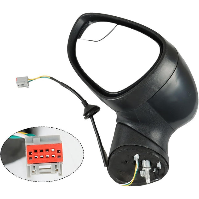 Findmall Side Mirror Assembly for 2011-2019 Fiesta, Driver Side, Manual Fold, No Turn Signal