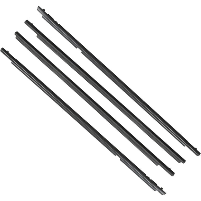 Findmall Black Window Weatherstrip Seal Kit for 2009-2012 Toyota Corolla, 4-Piece