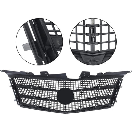Findmall 2-Piece Black Front Upper and Lower Grille Set Replacement for CTS