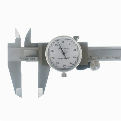 findmall 6 "Standard Carbon Steel Shock-Proof Dial Caliper Accuracy Is 0.001" Caliper