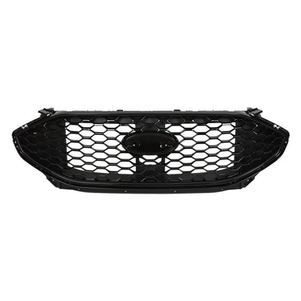 Findmall Front Grille Upper without Camera Slot Glossy Black Honeycomb Style Replacement for Edge ST 2019-2020
