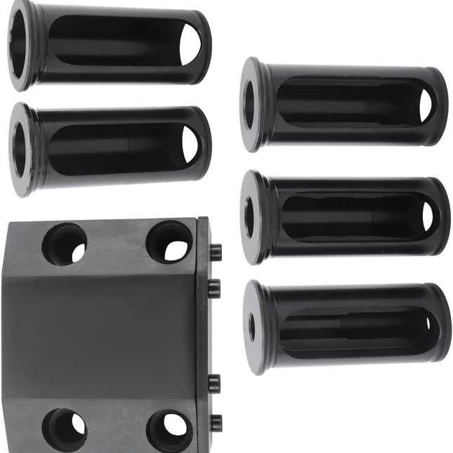 Findmall  BOT20 Turret Tool Holder Block, with 5 Pieces C Reduction Sleeves | 1-1/2 Inch Bore, for CNC Lathe