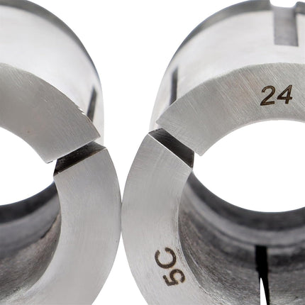 Findmall 23 PC Metric 5C Collet Set 3mm - 25mm x 1mm 0.0005 Accuracy | Fit for Milling and Machines