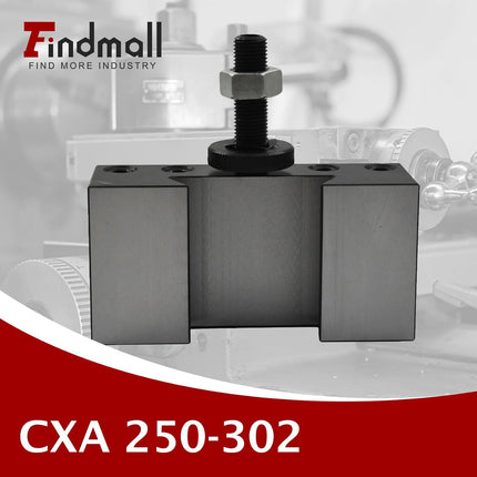 findmall CXA 250-302 Quick Change Boring Turning Facing Holder Steel CNC Tool Holder Fit for Tool Post 250-333 and 250-300